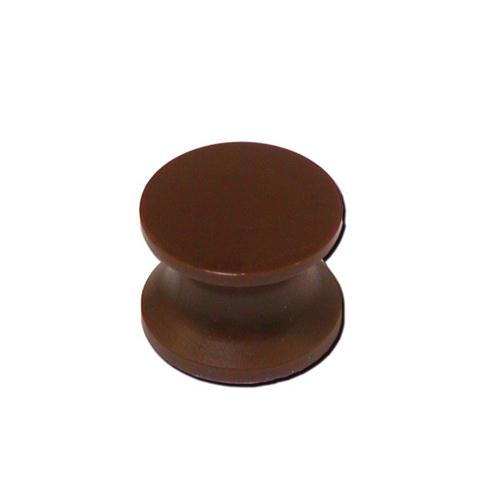 ROSETTA+PULSANTE PER PUSH-LOCK MARRONE