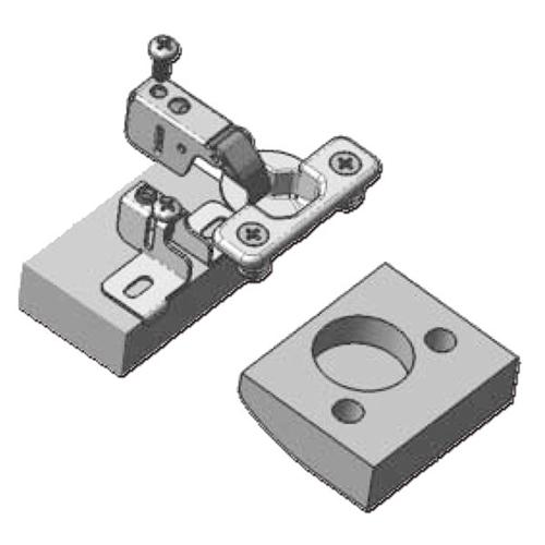 CERNIERA IN ACCIAIO CON MOLLA PER ANTINE INCASSATA