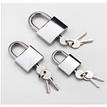 LUCCHETTO OTTONE CROMATO ARCO 30X18MM INOX 