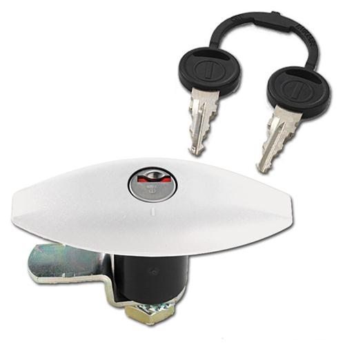 SERRATURA PUSH PER PORTELLONE BIANCA 110X41MM