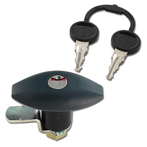 SERRATURA PUSH PER PORTELLONE NERA 110X41MM