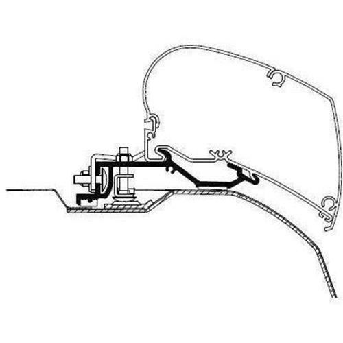 STAFFE PER THULE ADAPTER 6200/6300/6900/9200 PER DUCATO JUMPER BOXER DAL 2006 MOVANO DAL 2021 DA 3.75 A 4MT