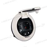 PRESA TV-SAT-230V-12V FORO DIAMETRO 100MM SERIE ORUS BIANCO