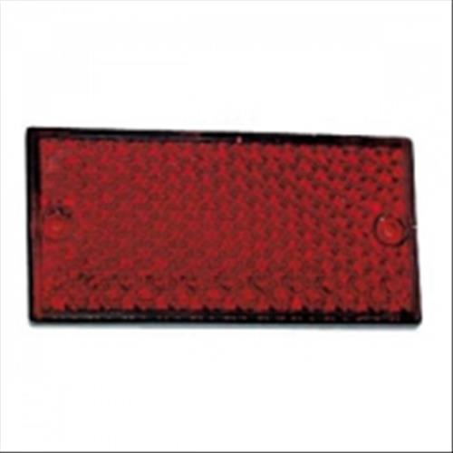 CATARIFRANGENTE RETTANGOLARE ROSSO DIM 105X54MM PER CAMPER CARRELLI E CARAVAN A VITE