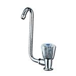 RUBINETTO A UNA MANOPOLA CRISTAL CON COLLO ABBATTIBILE DX