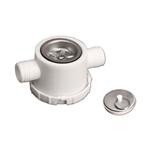 PILETTA CURVA 1.8" DOPPIO SCARICO DIAM 25MM