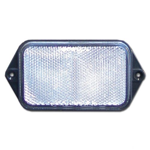 CATARIFRANGENTE RETTANGOLARE BIANCO DIM 95X60MM PER CARRELLI E CARAVAN A VITE