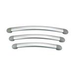 MANIGLIA TIENTIBENE ALLUMINIO TERMINALE GRIGIO 400MM