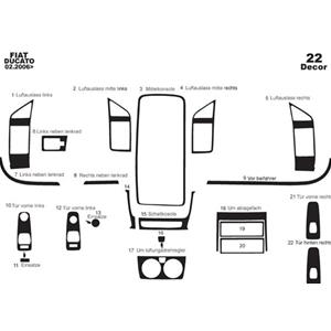KIT RADICA PER CRUSCOTTO DUCATO X250 22PZ