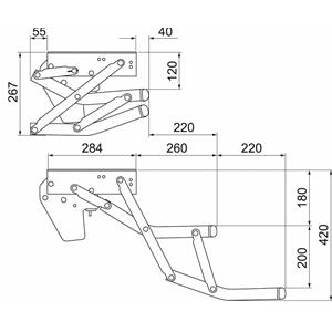 GRADINO ELETTRICO DOUBLE STEP 500MM ALU 307579