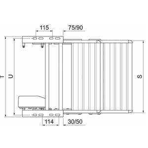 GRADINO ELETTRICO DOUBLE STEP 500MM ALU 307579