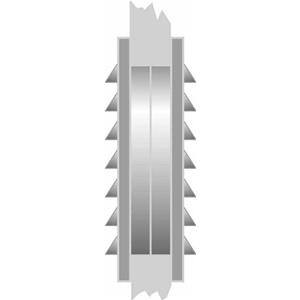 AERATORE DA INCASSO PLASTICO INT/EST 270X120