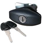 SERRATURA PUSH PER PORTELLONE NERA 80X40MM CON TRAZIONE DEL PORTELLONE