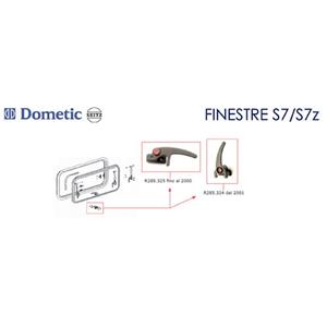 MANIGLIE PER FINESTRA S7 DAL 2001 COPPIA R285.324