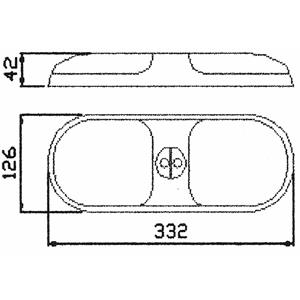PLAFONIERA SETTANTA DOPPIA