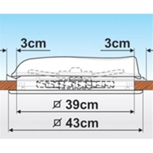 OBLO' TURBO VENT 40 CRYSTAL NEUTRAL 03624F02D