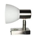 FARETTO 12V DA APPOGGIO LED LUCE DI CORTESIA E DIMMER NICHEL ORIENTABILE 1 LED 3W ULTIMO PEZZO