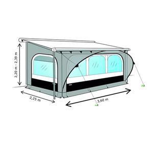 PRIVACY QUICK FIT THULE STANDARD M 2.25/244CM