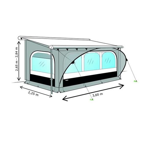 PRIVACY QUICK FIT THULE STANDARD XL 265/284CM