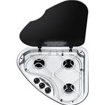 PIANO COTTURA A GAS CON 3 FUOCHI SERIE BASIC LINE 330 DX