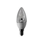 LAMPADA E14 LED OLIVA 6W CALDA TRASPARENTE 230V