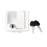 SERRATURA COMPLETA PER PORTELLONE BIANCA 96X85 SOLO PARTE ESTERNA