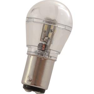 LAMPADA LED BA15D 1157 3528 P21W 12V 16 LED SMD LUCE BIANCO NEUTRO
