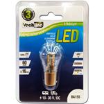 LAMPADA LED BA15S 1156 P21W 12V 16 LED SMD LUCE BIANCO NEUTRO