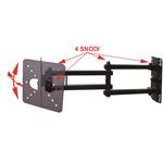 SUPPORTO PORTATELEVISORE TV A 4 SNODI DOPPIO BRACCIO