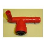 RACCORDO ANGOLARE CON VALVOLA SICUREZZA PER COMBI ATT.PORTA GOMMA 10MM