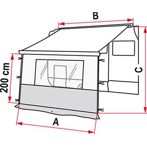 PARETE FRONTALE PER TENDALINI BLOCKER PRO 250 97960-02-