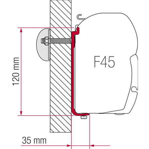 STAFFA PER F45 ADAPTER AS 450 98655-928
