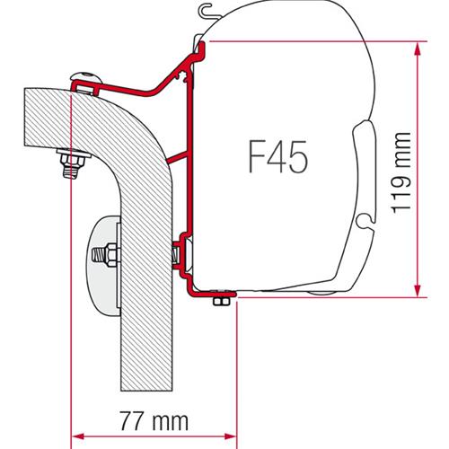 STAFFA PER F45 ADAPTER HYMER VAN/B2 450 98655-246