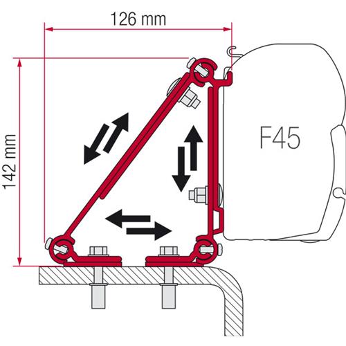 STAFFA PER F45 ADAPTER MULTI 98655-011 1PZ