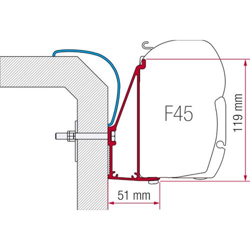 STAFFA PER F45 ADAPTER RAPIDO SERIE 6 400 98655-896