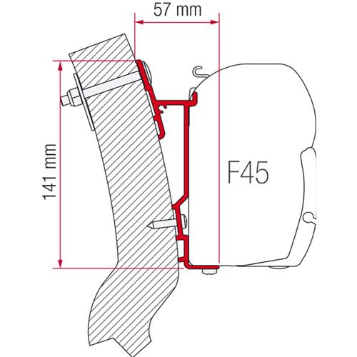 STAFFA PER F45 ADAPTER WINGAMM OASI 230 98655-929
