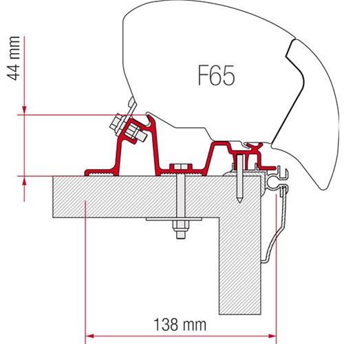 STAFFE PER F65 KIT CARAVAN HOBBY 2009 98655-921