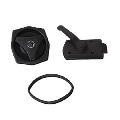 SERRATURA CARAVAN EUROPA CON MANIGLIA PER PORTA NERA