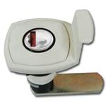 SERRATURA QUADRATA PER PORTELLONE BIANCA 47X59MM CON MANIGLIETTA 