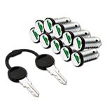 COPPIA CHIAVI CON 10 CILINDRI ZADI ALTA SICUREZZA