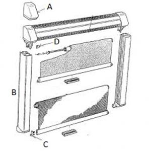 RASTROLLO 2000/3000 GANCIO FINE CORSA TELO "C" CONFEZIONE 6PZ