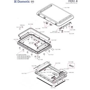 HEKI 1/3/4 GUARNIZIONE CON VENTILAZIONE NEW R117.504