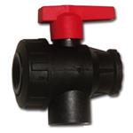 VALVOLA A TRE VIE FUNZIONAMENTO A L F1/2" IN ABS