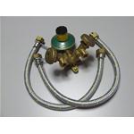 REGOLATORE SCAMBIATORE GAS 30MB MANUALE PER DUE BOMBOLE CON FLESSIBILI