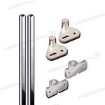 KIT ASTE DIAM 6MM PER PUSH-LOCK NICHEL SATINATO