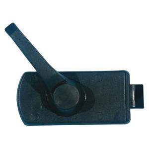 SERRATURA CARAVAN PLASTICA CON FARFALLA PER PORTA NERA SPESSORE 25MM