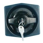 SERRATURA CARAVAN PLASTICA CON FARFALLA PER PORTA NERA SPESSORE 40MM