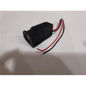 PRESA USB DOPPIA 3.1A NERO DA APPOGGIO FISS. A VITI