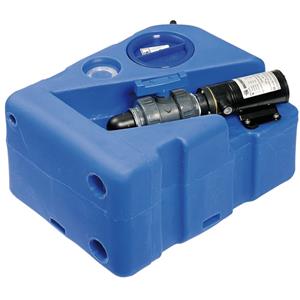 SERBATOIO BLU PER SCARICO 40LT 50X39X30 (AXBXH) CON MACERATORE 12V