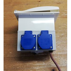 PRESA DI CORRENTE 220V+2 PRESE SHUKO 16A/220V